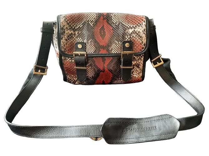 Borsa Zadig & Voltaire Morrison in pelle e pitone Stampa python