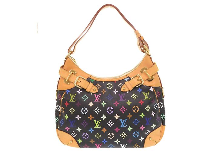 Louis Vuitton Greta Monogram Multicolore Shoulder Bag Black Multiple colors