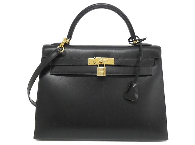 Bolso de mano Hermès Kelly de 32 cm Negro
