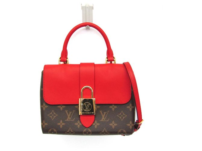 Louis Vuitton Monogram Rocky BB M44322 Handbag Brown Red