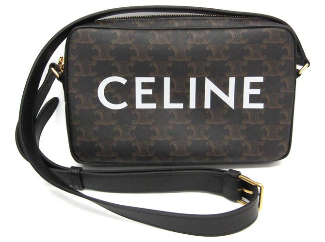 Céline Celine Triomphe Medium Messenger Bag in Brown