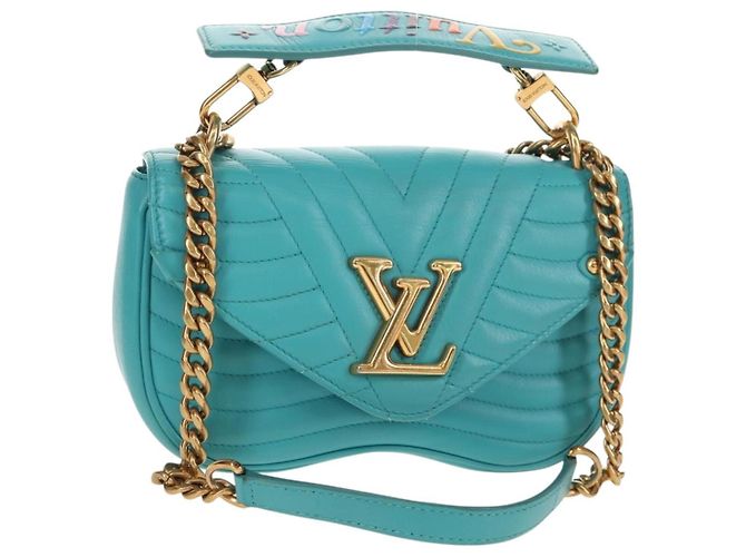 Louis Vuitton New Wave Chain Quilted Leather PM Bleu