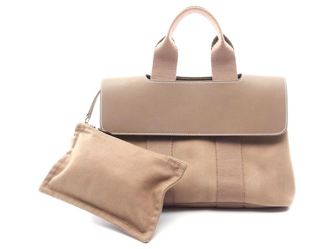 Hermès Bolsa de couro Hermes Valparaiso PM Cinza