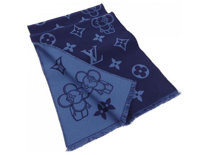 Sciarpa Monogram Vivienne Louis Vuitton Blu navy
