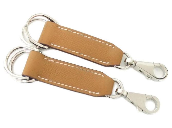 Hermès Hermes Attache Soie 080223CK Phone Strap Brown