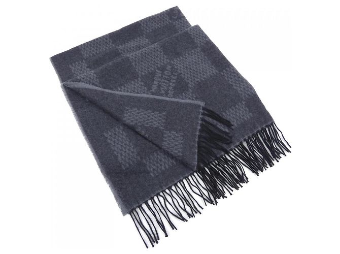 Stola in cashmere Louis Vuitton Marrone Nero