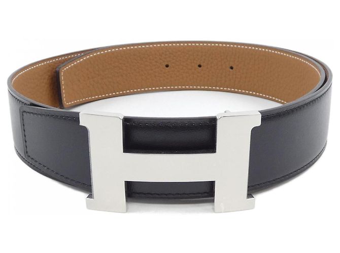 Cinturón reversible Hermès Constance 38mm Castaño Negro