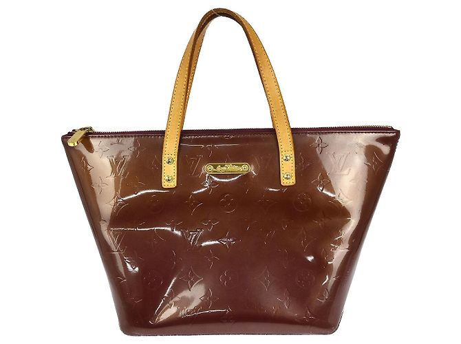 Bolsa Bellevue Monogram Vernis PM da Louis Vuitton Roxo
