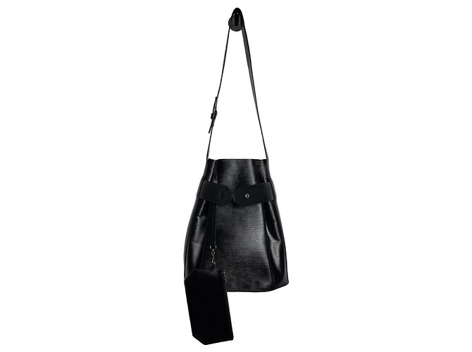 Louis Vuitton Sac d'épaule leather handbag Black