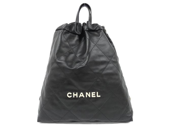 Chanel 22 Line AS3313 Backpack Black