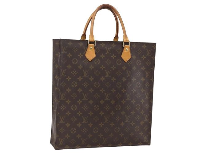LOUIS VUITTON Bolsa Sac Plat Monogram M51140 LV Auth gh1375 Monograma