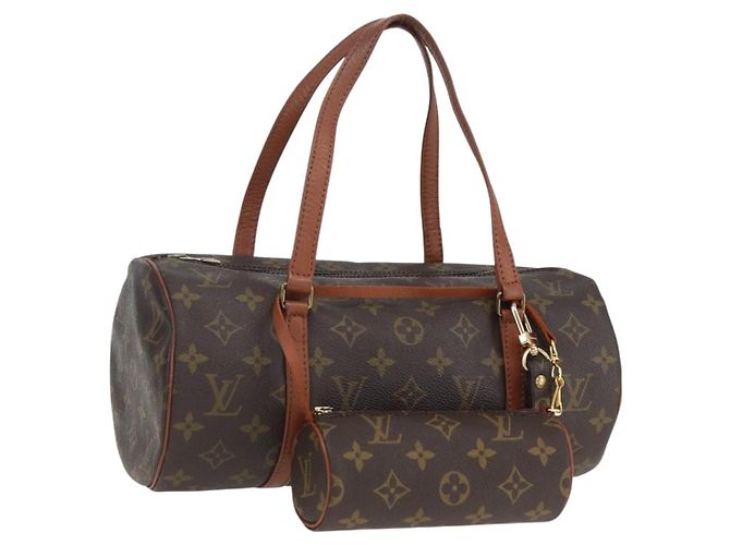 LOUIS VUITTON Bolsa de Mão Monogram Papillon 30 M51385 LV Auth 148595SAV Monograma