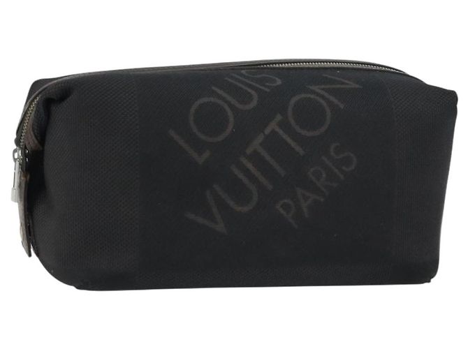 LOUIS VUITTON Borsa Trousse Albatross Damier Geant Nera M93091 Auth am10074 Nero
