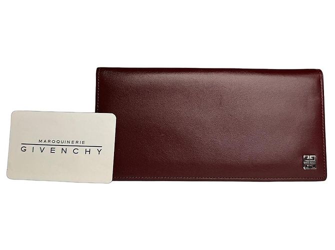 Vintage Givenchy Leather Card Holder ID Holder Brown