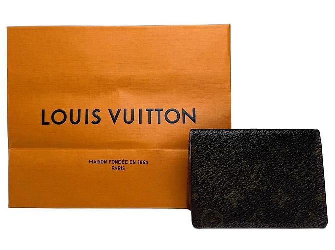 Vintage Louis Vuitton Flapable Card Holder Brown