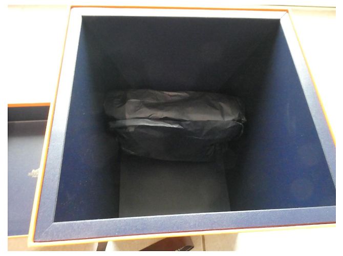 Hermès Blue Box with Navy Blue Interior VIP Special Order Sabot Bag