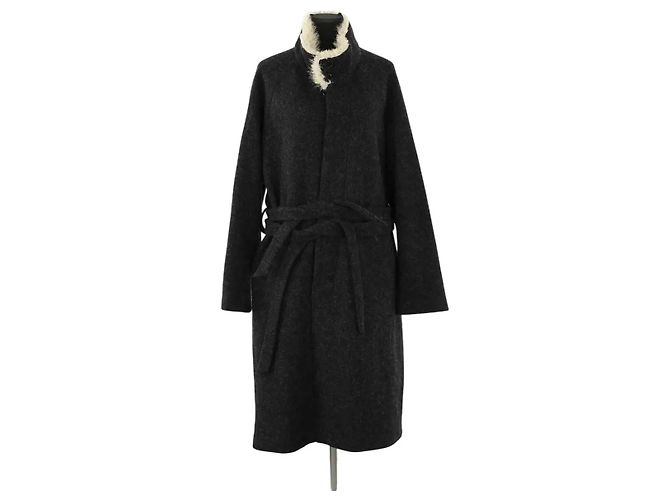 Autre Marque Black wool coat