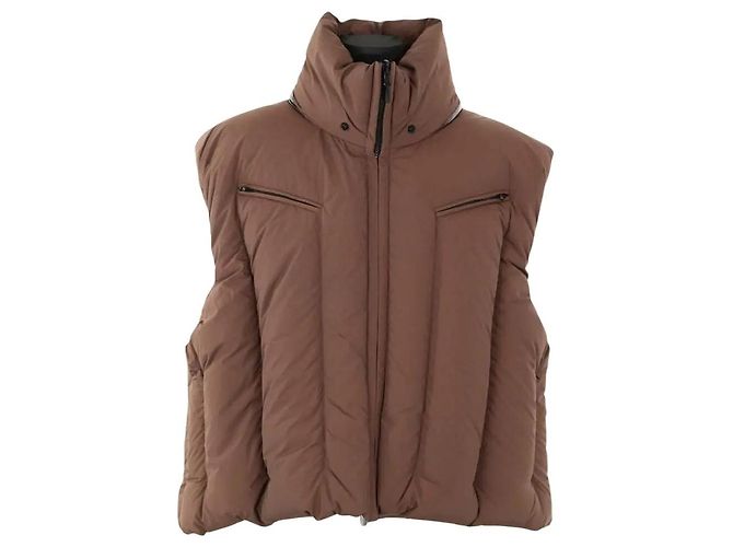Autre Marque Brown sleeveless down jacket