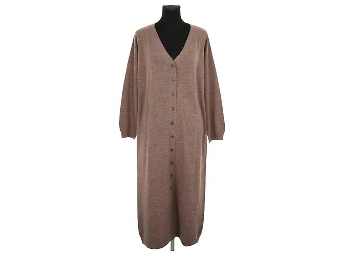 Des Petits Hauts Vestido de lana gris