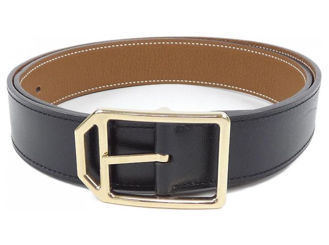 Cintura Hermès Standard Nera e Oro Nero D'oro