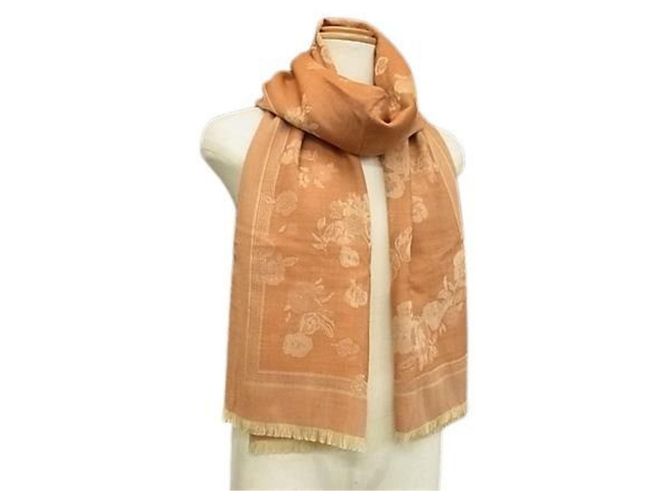 Xale de cashmere, seda e lã laranja Loewe para mulheres