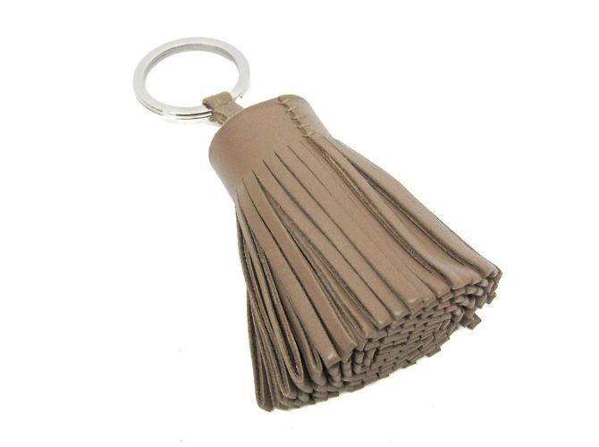 Ring Chaveiro Hermès Carmen em Bege