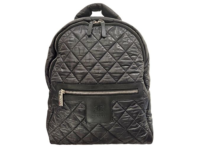 CHANEL Coco Mark Cocoon Backpack Black