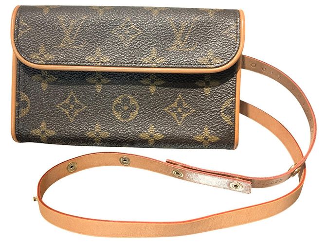 Sac Pochette Florentine Monogram Louis Vuitton Marron