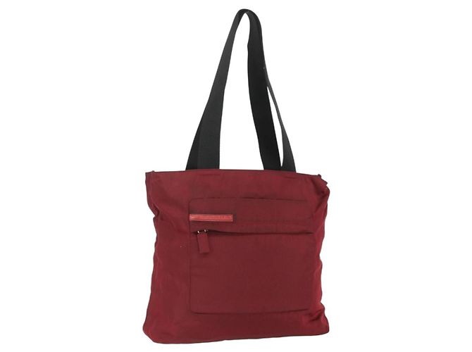 Prada Sport Nylon Tote Tasche Rot