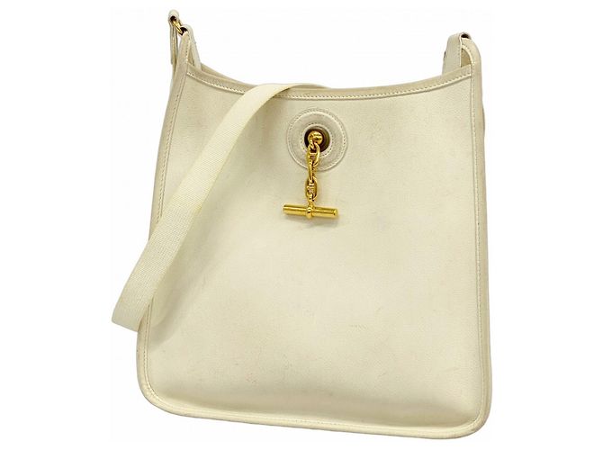 Bolsa de Ombro Vespa PM Hermès Branco