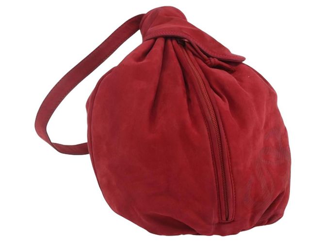 Loewe Anagram Leather Small Roja