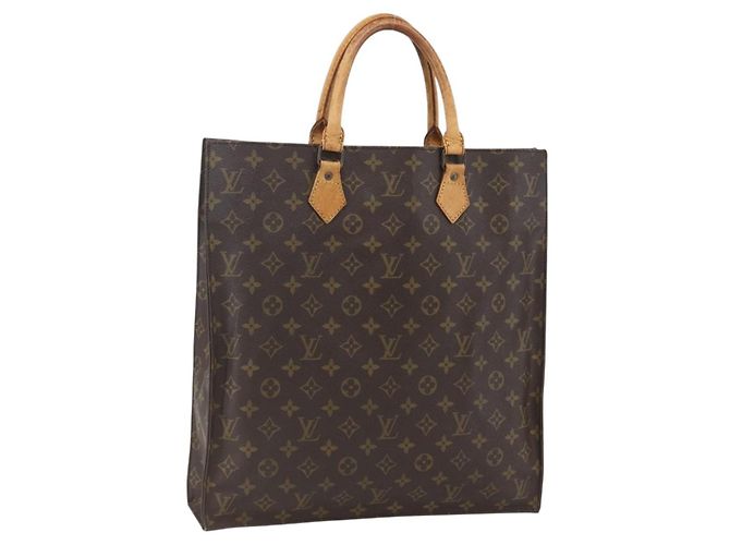 LOUIS VUITTON Sac Plat Monogram M51140 LV Auth 158345 Monogramme
