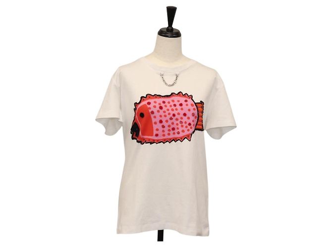 LOUIS VUITTON LVxYK Shirt Cotton White LV Auth 159497SAM