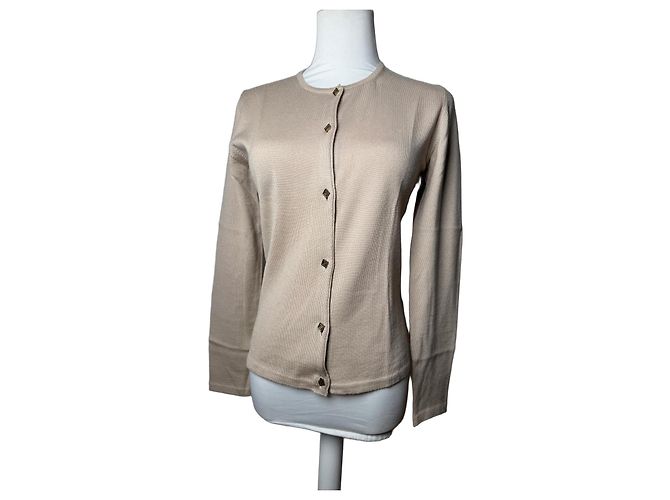 Vintage Gianni Versace Wollcardigan Beige M