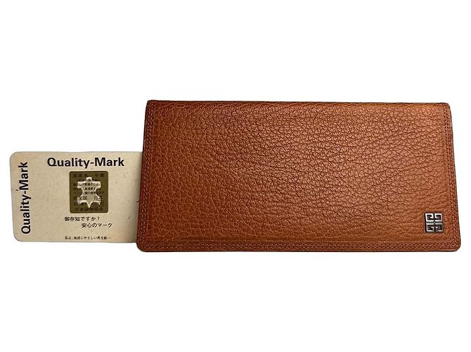 Vintage Givenchy Leather Card Holder ID Holder Brown