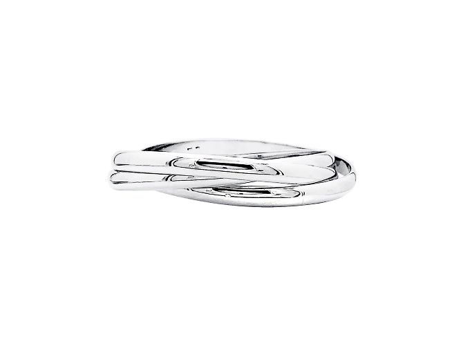 Pulsera Cartier, 'Trinity', platino.