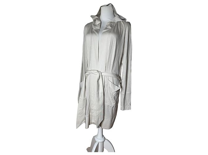 Vintage Courreges Coat White M Beige