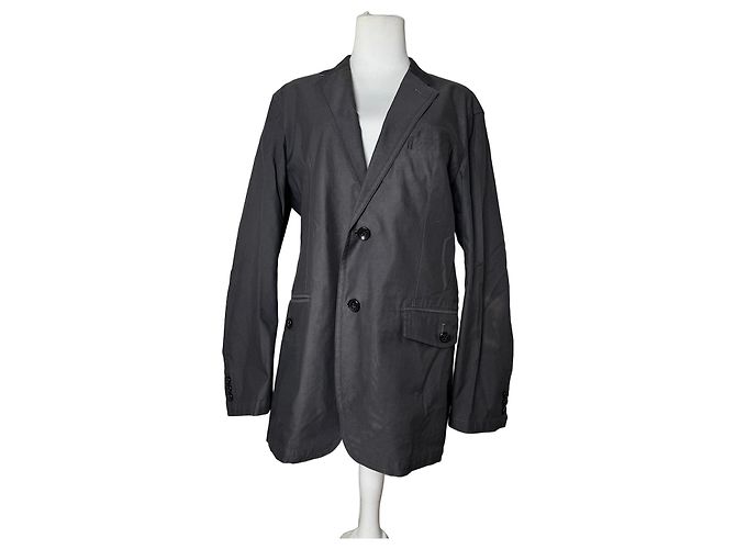 Vintage Burberry Baumwollkurzjacke M schwarz