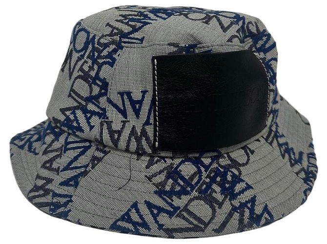 JW Anderson Bucket Hat Black Blue Grey