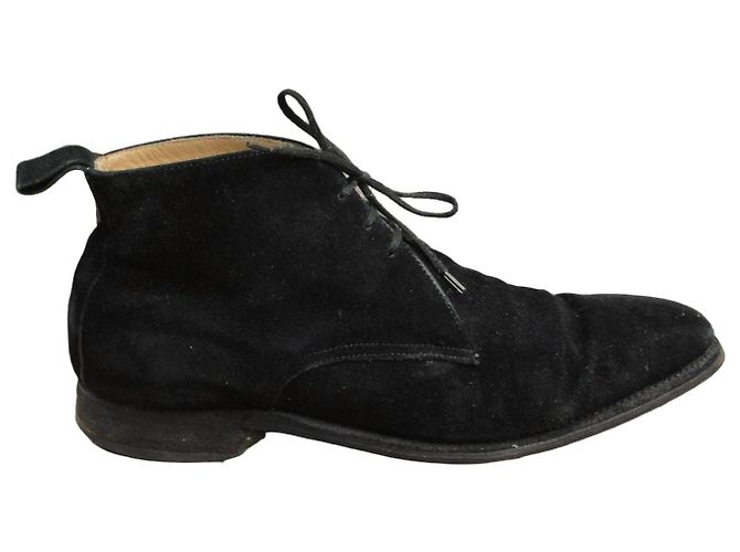 Autre Marque Stivali Bowen in pelle scamosciata nera Nero