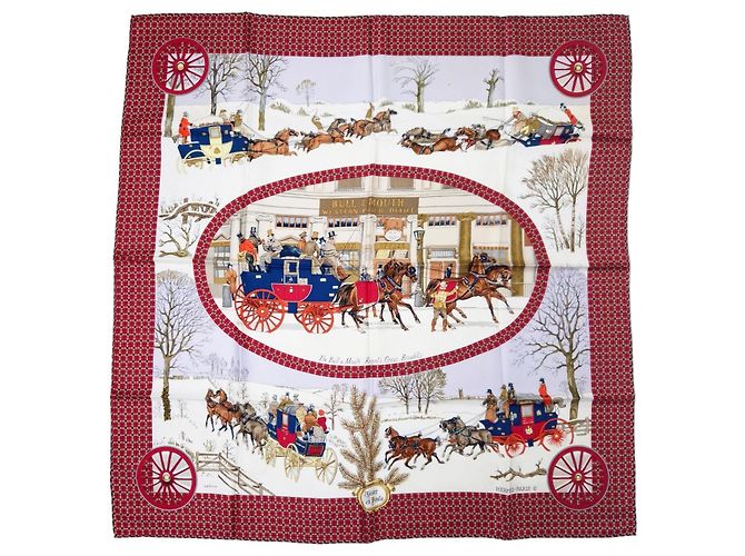 Hermès scarf 'Winter in Transit' Multiple colors