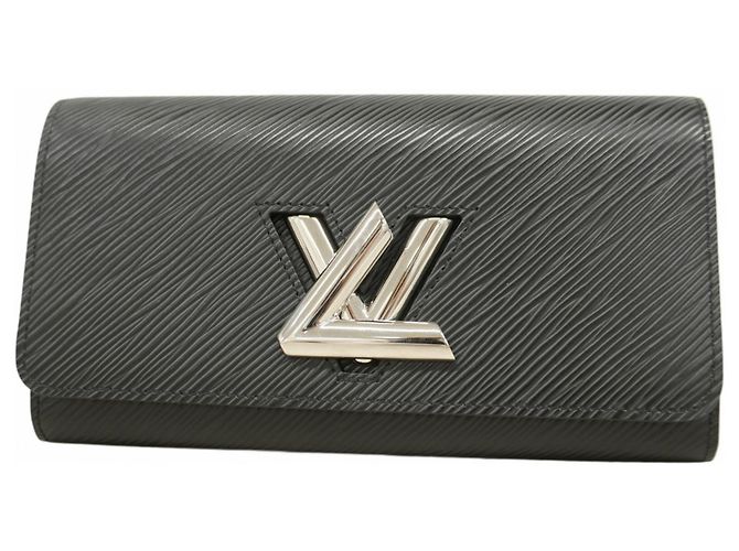 Cartera Larga Twist Epi Louis Vuitton Negro
