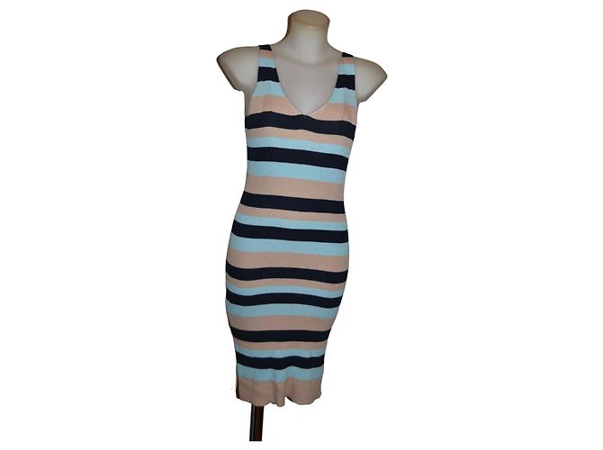 Bcbg Max Azria Kleid Viskose mehrfarbig Größe M Mehrfarben