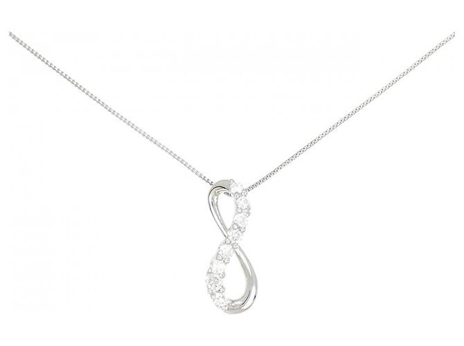 Autre Marque Collar de diamantes Vendome Pt950 Plata