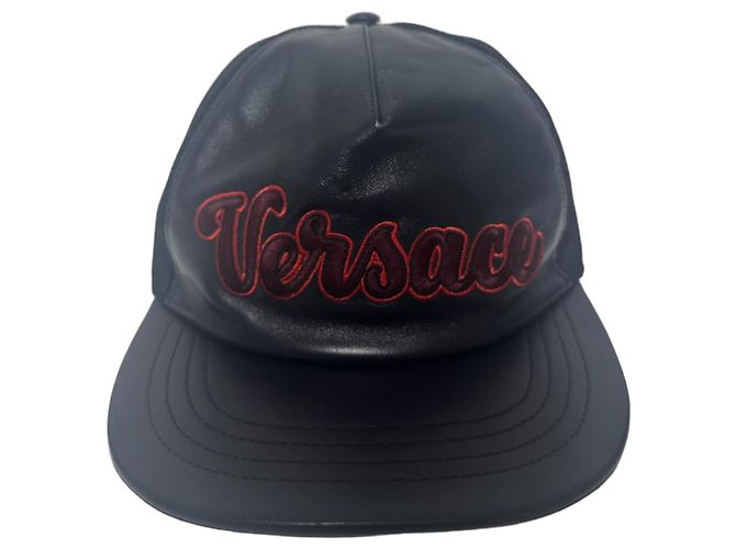 Versace Blue Trucker Hat Black Dark red Dark blue