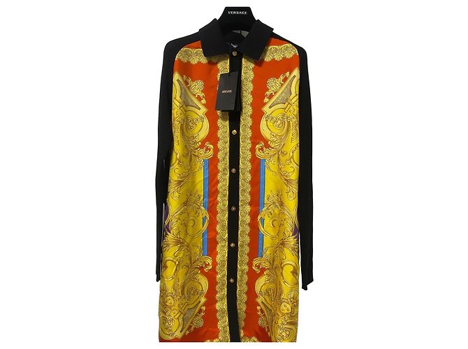 Versace Barocco Goddess Strickkleid Mehrfarben
