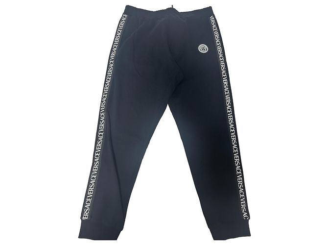 Pantaloni della tuta neri Versace Nero Bianco