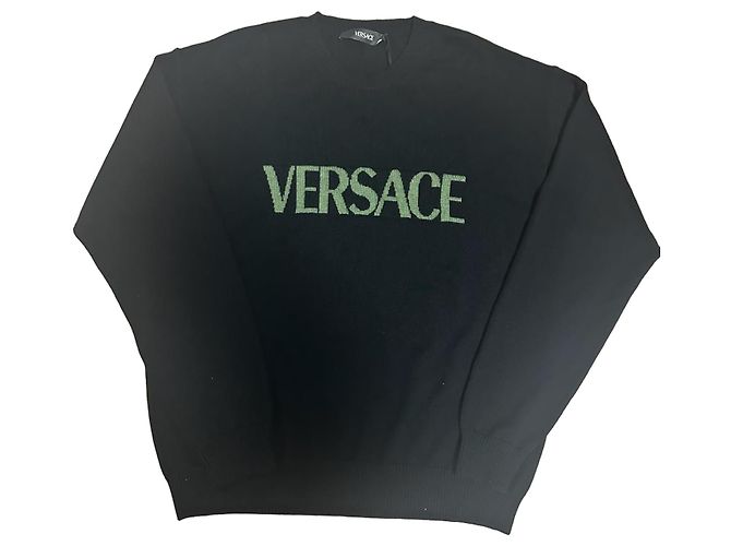Versace Logo Sweatshirt Black Green