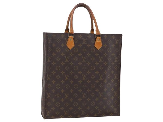 LOUIS VUITTON Sac Plat Monogram M51140 LV Auth 157326 Monogramme