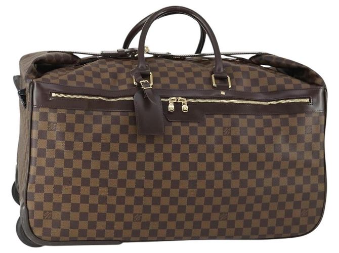 LOUIS VUITTON Damier Ebene Eall 60 Boston Bag N23203 LV Auth bs32032